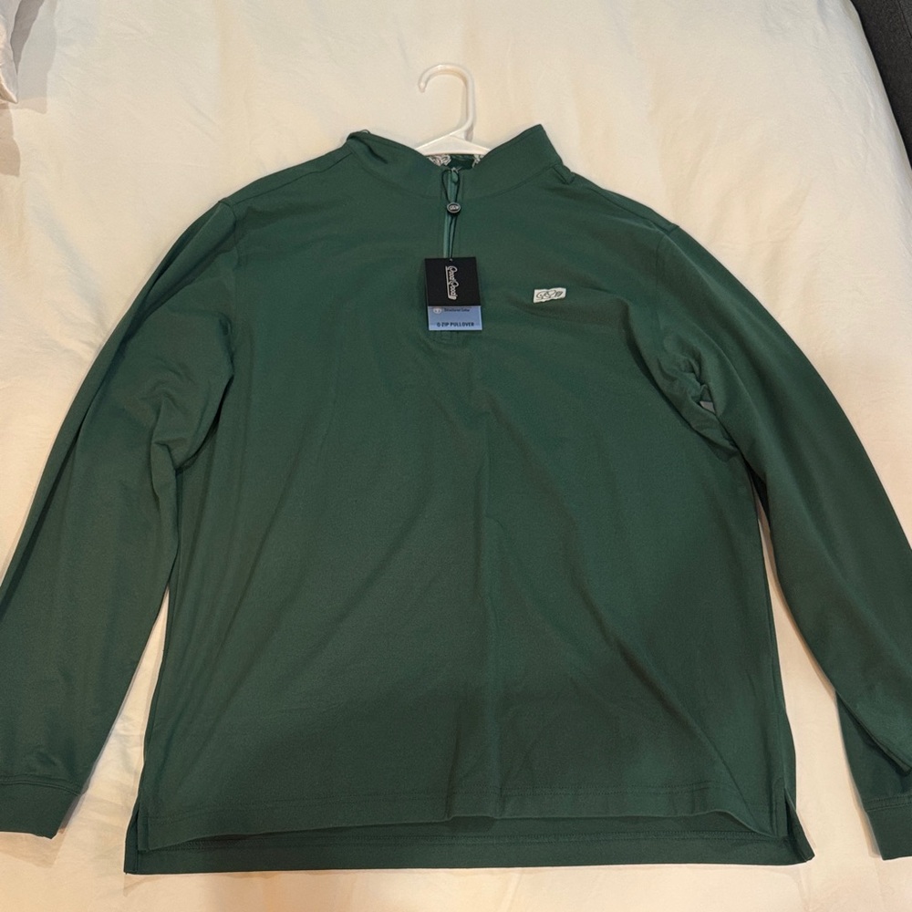 Green Quarter-Zip Sweatshirt